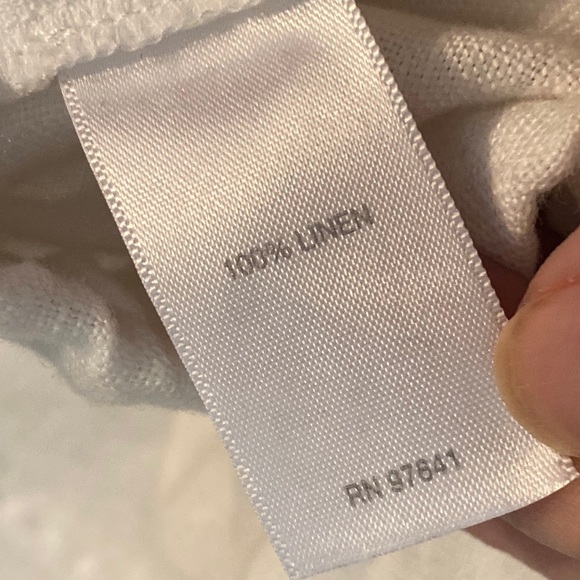 J. Jill Love Linen White Drawstring Pants - Picture 9 of 10